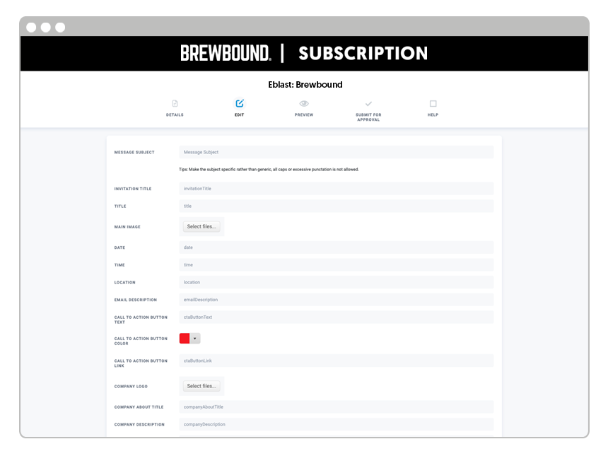 The Brewbound dedicated email portal