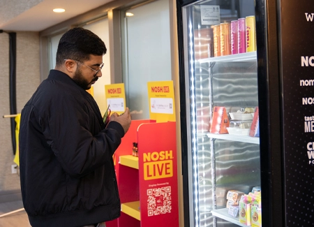 Product sampling on the Nosh Live event floor